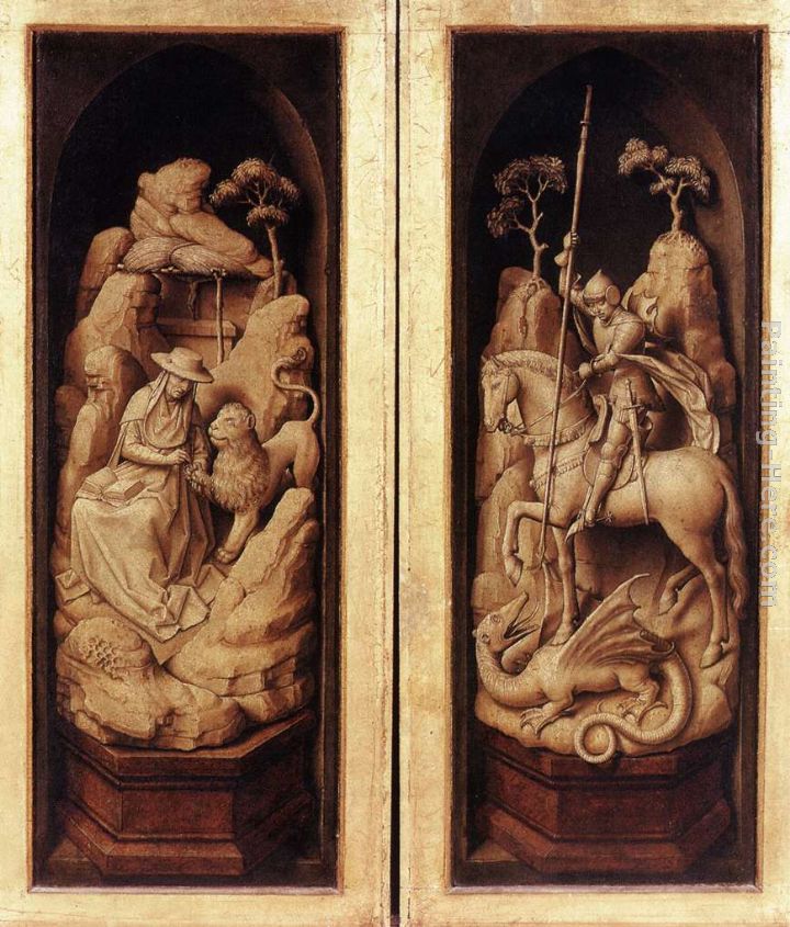 Rogier van der Weyden Sforza Triptych exterior
